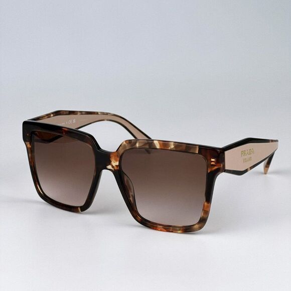 NEW Prada PR24ZS 07R0A6 Tortoise Brown Gradient Square Oversized Women Sunglasse main image 12